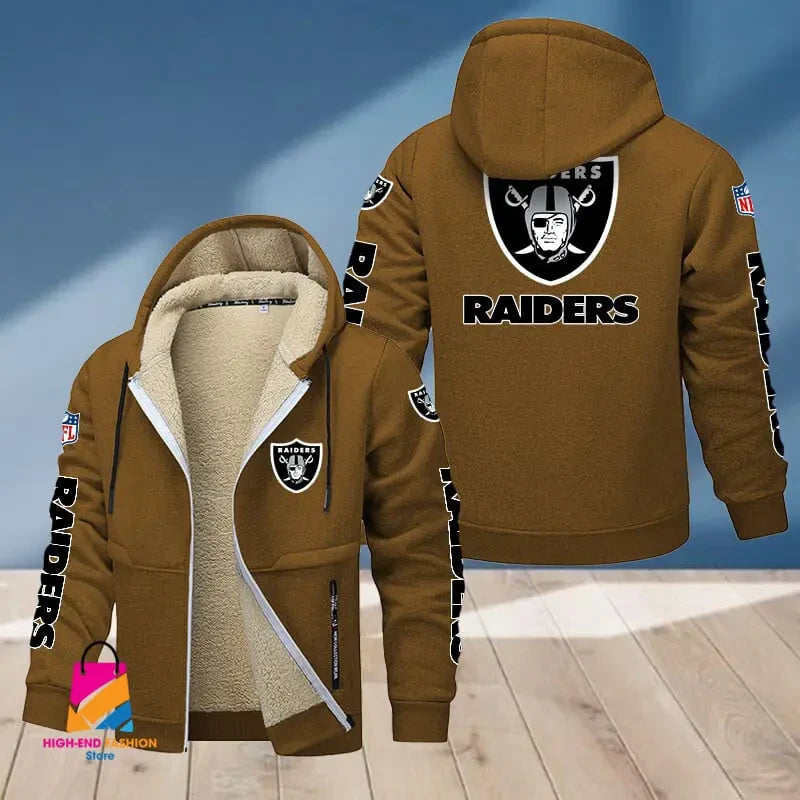 Las Vegas Raiders Multicolor Premium Thick Zip-Up Hoodie ANZTZH017