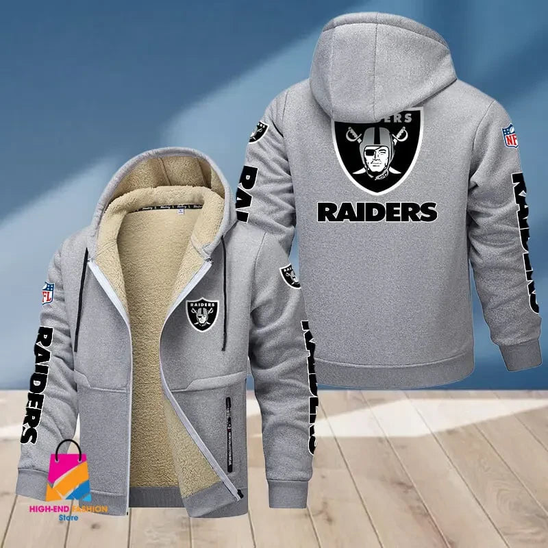 Las Vegas Raiders Multicolor Premium Thick Zip-Up Hoodie ANZTZH017