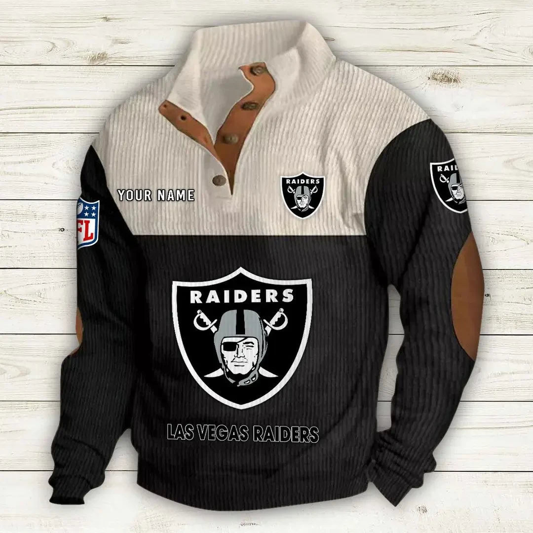 Las Vegas Raiders Double Stand Collar Sport Hoodie S9DBSCH1012