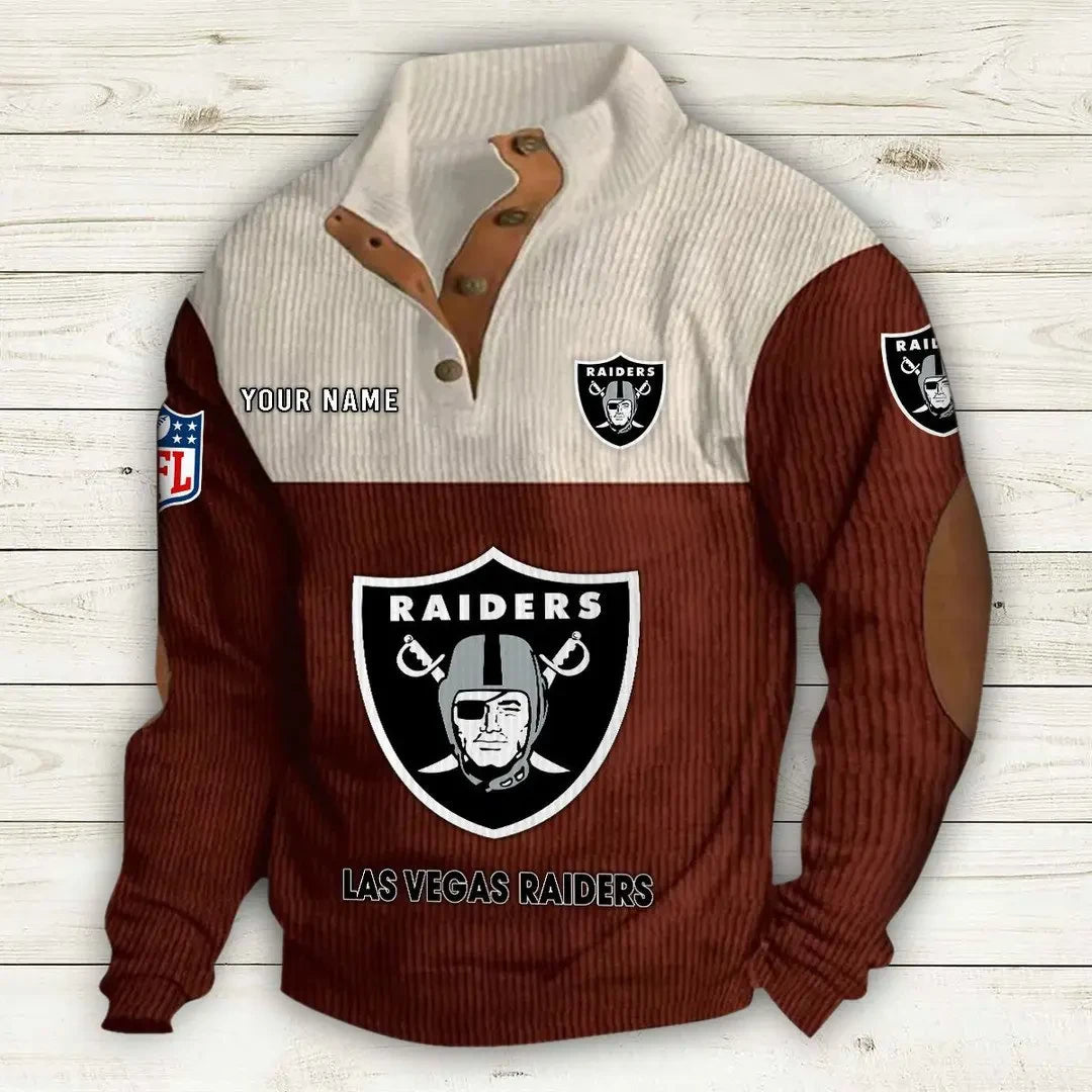 Las Vegas Raiders Double Stand Collar Sport Hoodie S9DBSCH1012