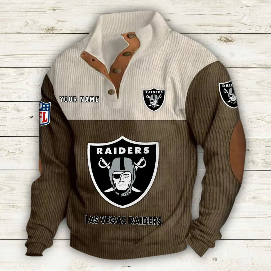 Las Vegas Raiders Double Stand Collar Sport Hoodie S9DBSCH1012