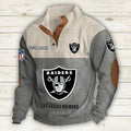 Las Vegas Raiders Double Stand Collar Sport Hoodie S9DBSCH1012