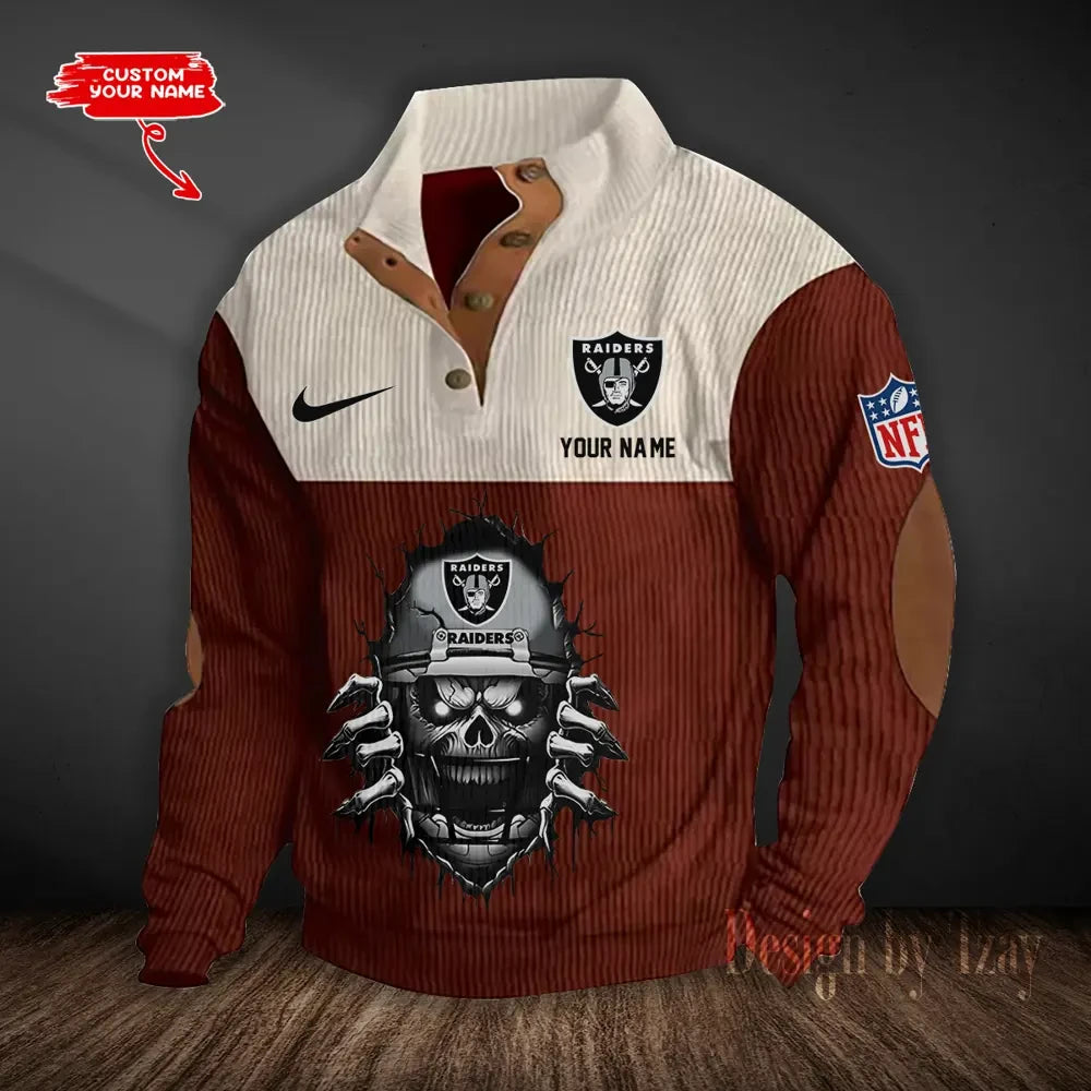 Las Vegas Raiders Double Stand Collar Sport Hoodie S9DBSCH1295