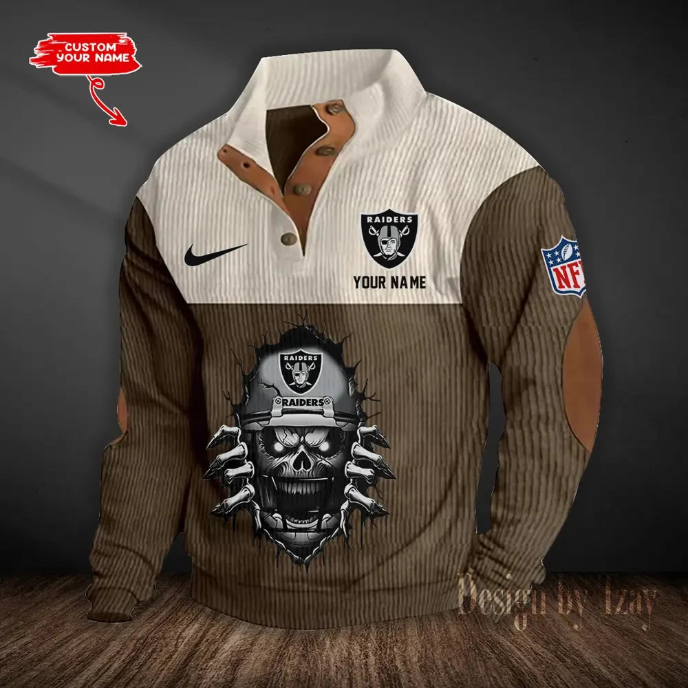 Las Vegas Raiders Double Stand Collar Sport Hoodie S9DBSCH1295