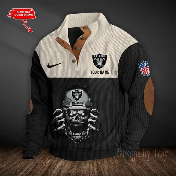 Las Vegas Raiders Double Stand Collar Sport Hoodie S9DBSCH1295