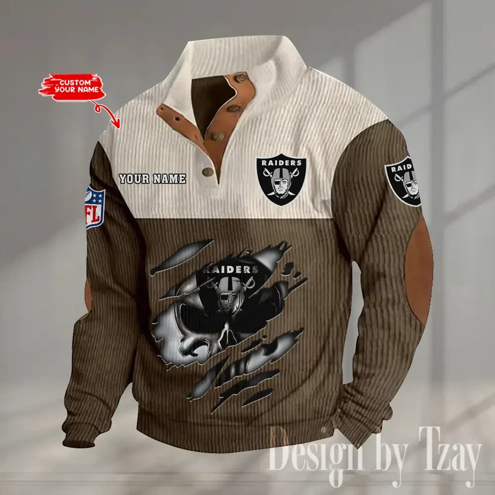 Las Vegas Raiders Double Stand Collar Sport Hoodie S9DBSCH1327