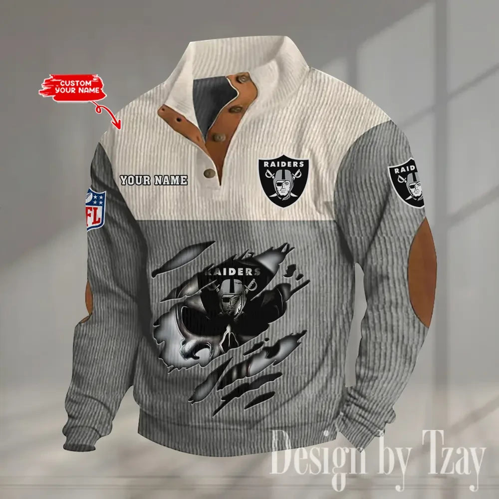Las Vegas Raiders Double Stand Collar Sport Hoodie S9DBSCH1327