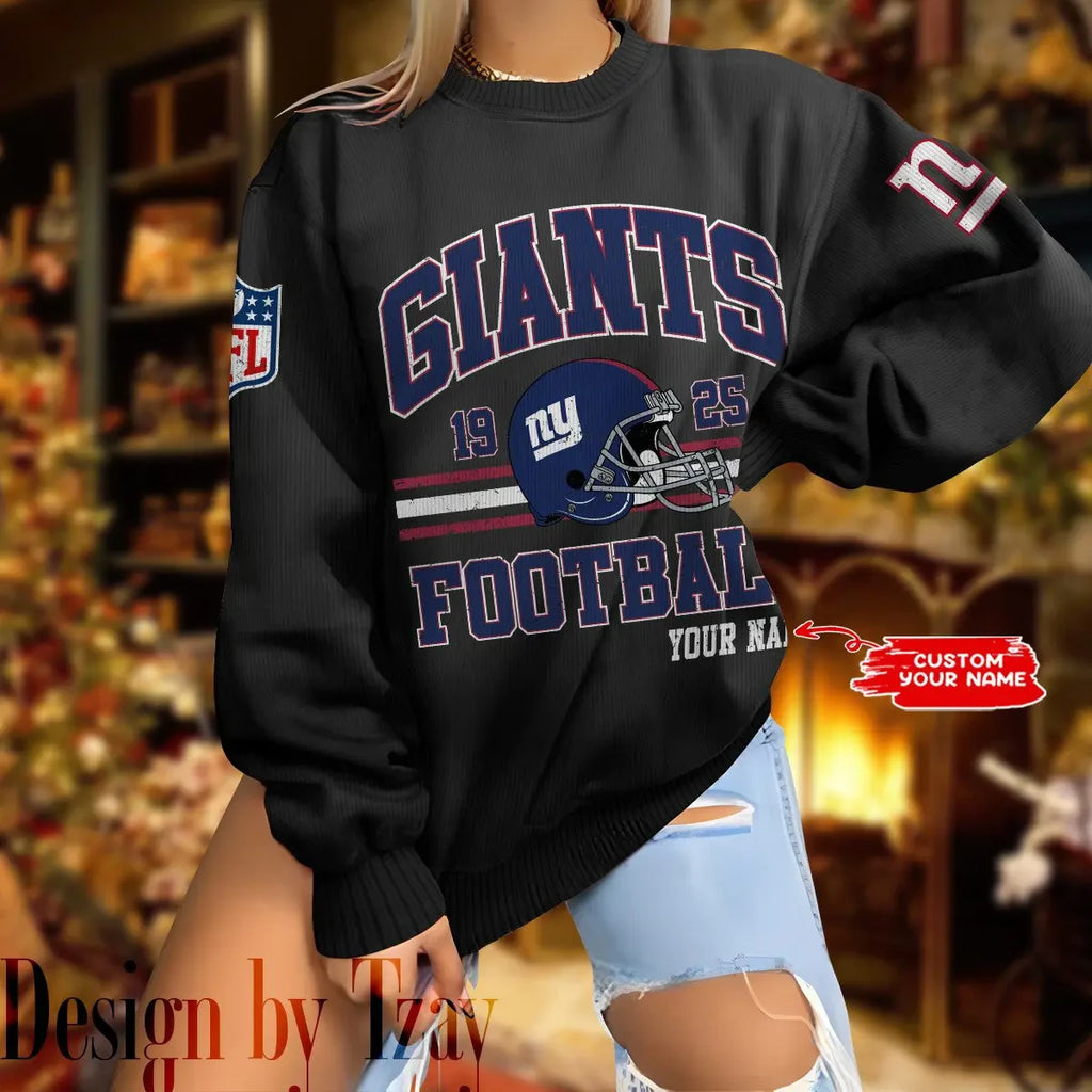 New York Giants Personalized Fashion Design New Woolen Sweater BGSWT286