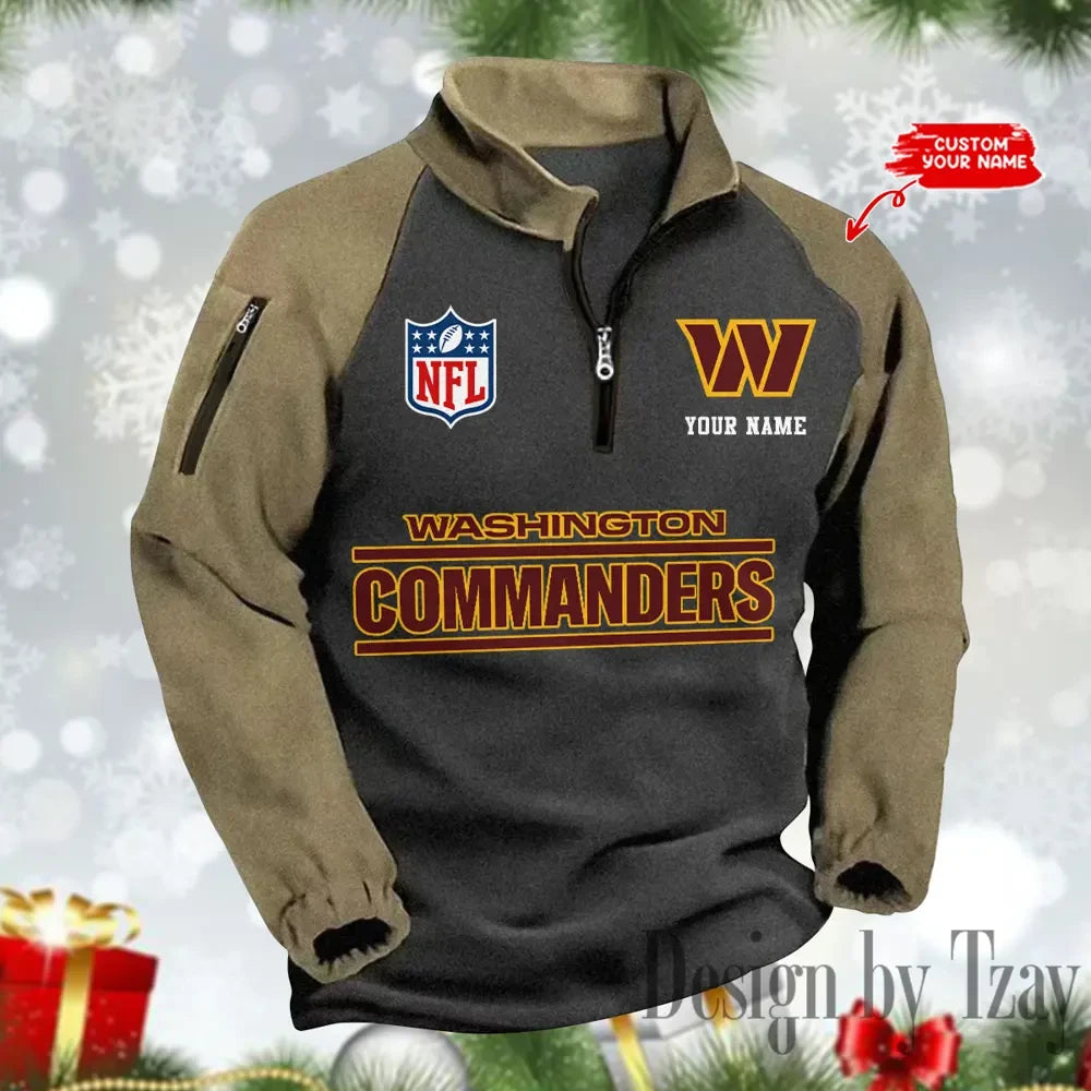 Washington Commanders Men's Winter Warm Fleece Sweatshirts SPTWWFS096