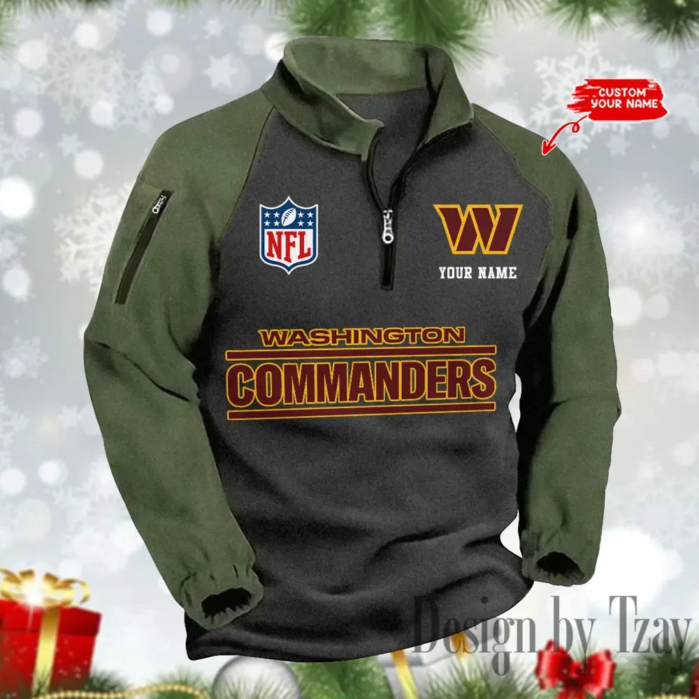 Washington Commanders Men's Winter Warm Fleece Sweatshirts SPTWWFS096
