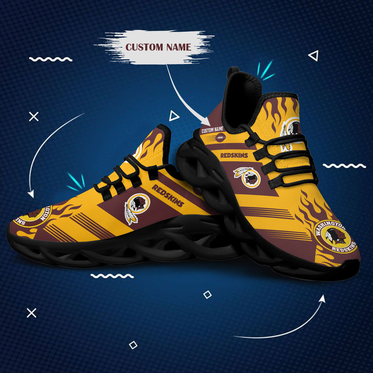 Washington Redskins Personalized Yezy Running Sneakers BB579