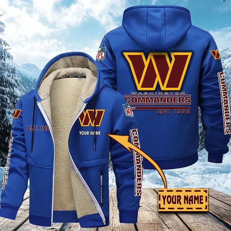 Washington Commanders | Zip Up Fur Coat ANZTZH147