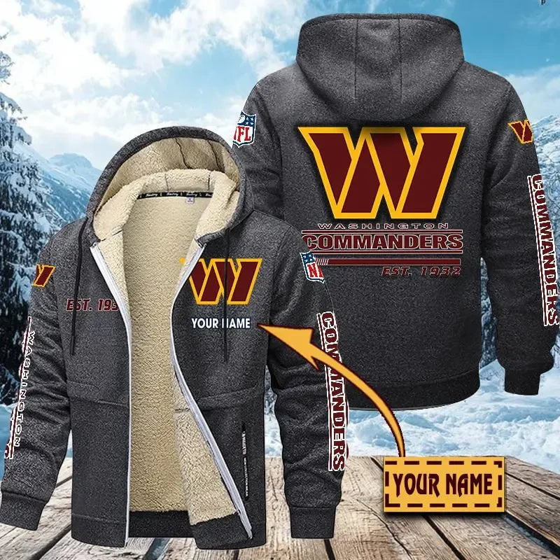 Washington Commanders | Zip Up Fur Coat ANZTZH147