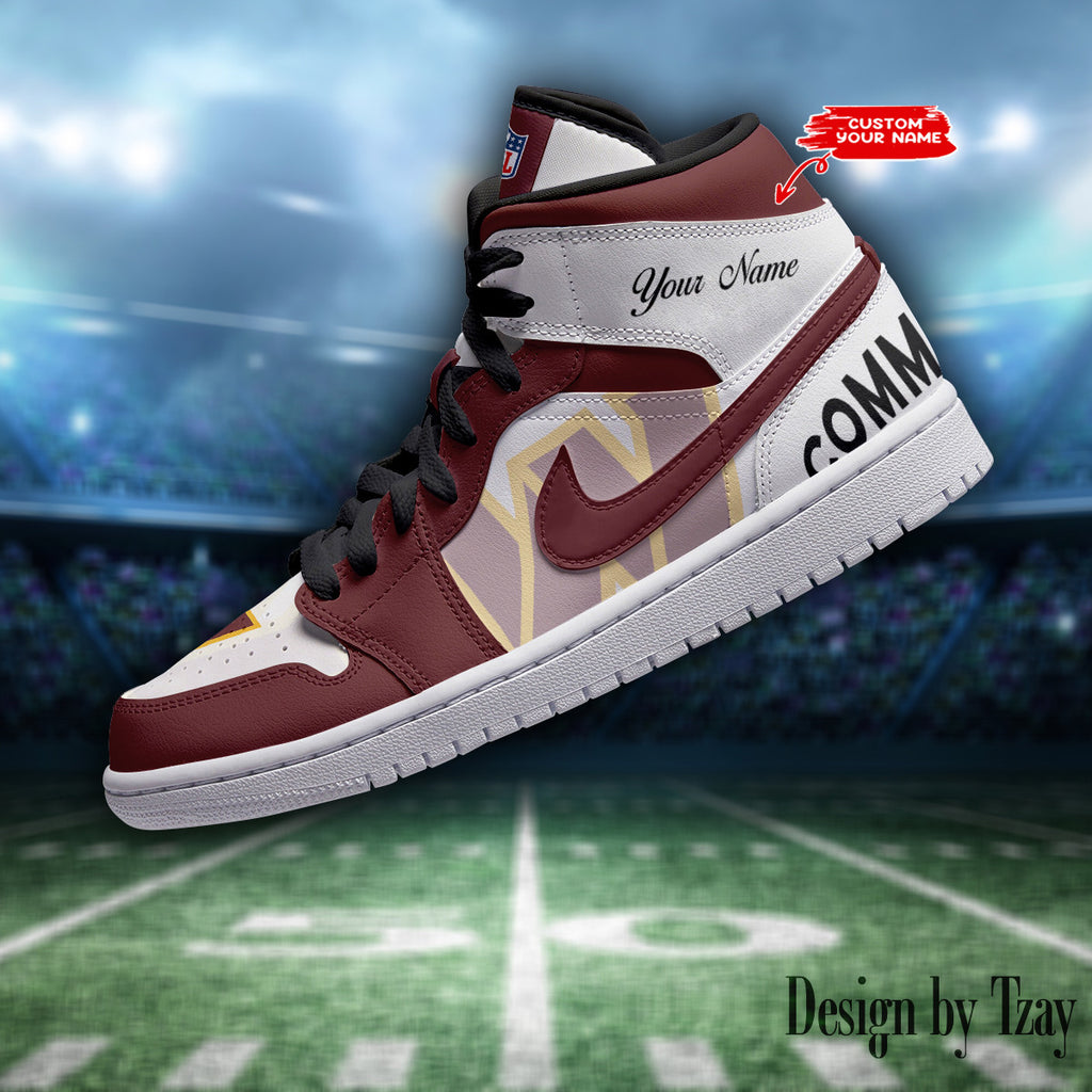 SPTBGAJ1S064-Washington Commanders NFL Air Jordan 1 Sneakers DV19