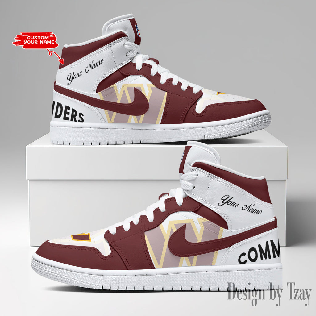 SPTBGAJ1S064-Washington Commanders NFL Air Jordan 1 Sneakers DV19