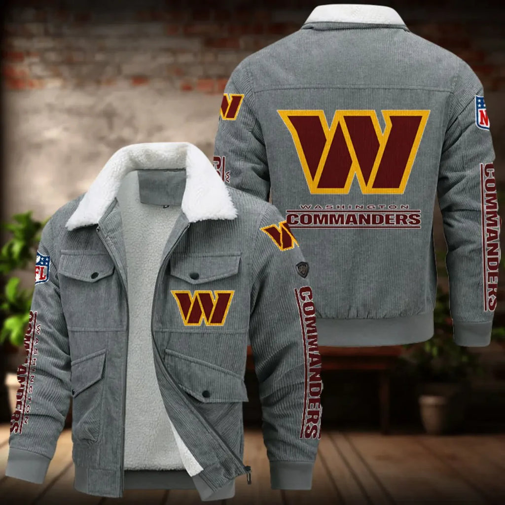 Washington Commanders Men's Thickened Corduroy Jacket ANZANZTCJ032