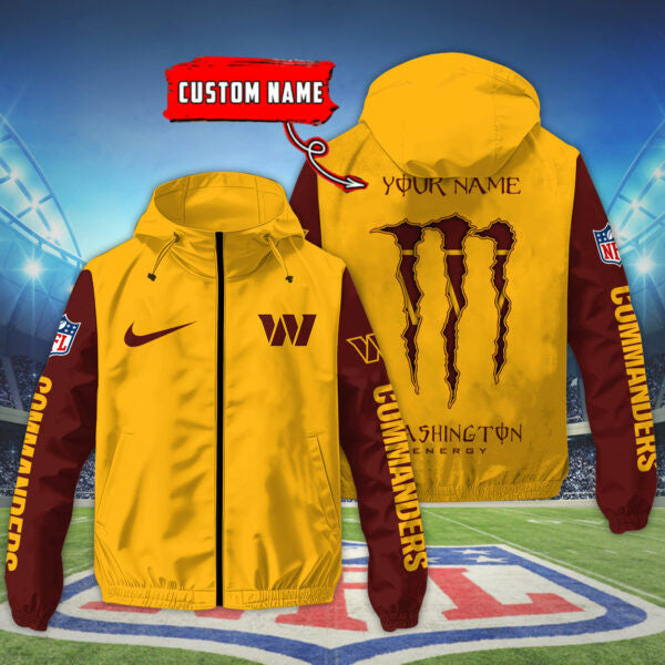 Washington Commanders Custom Windbreaker Outdoor Jacket Sport Fan Gift SPTWJACKET064