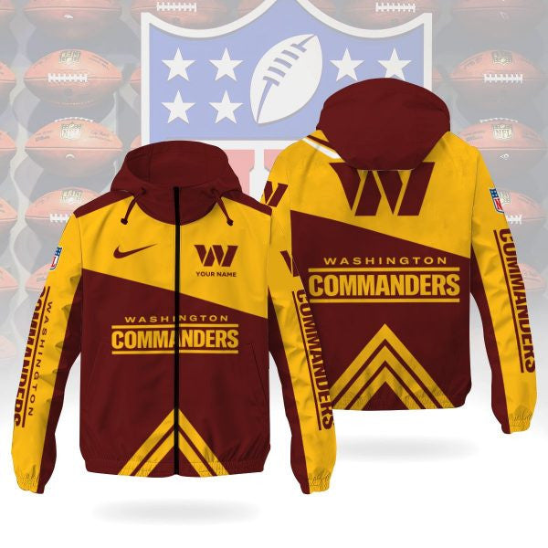 Washington Commanders Custom Windbreaker Outdoor Jacket Sport Fan Gift SPTWJACKET032