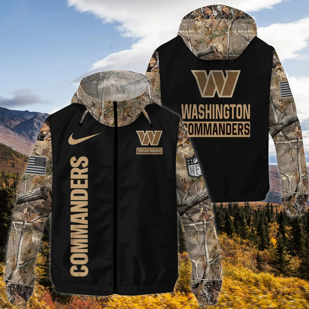 Washington Commanders Custom Windbreaker Outdoor Jacket Sport Fan Gift SPTWJACKET096