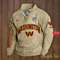 Washington Commanders Premium Stand-Collar Game-Day Pullover - Engineered Warmth & Personalized Name S9DBSCH064