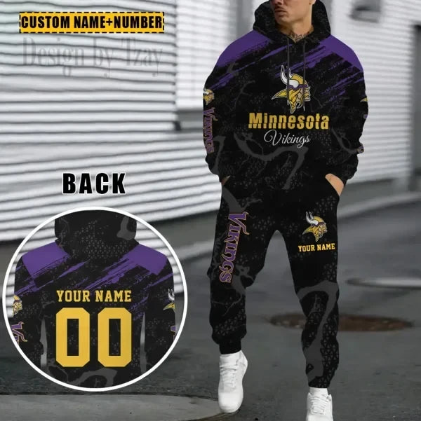 Minnesota Vikings Combo Hoodie And Sweatpants Gift For Fan AZHD1070