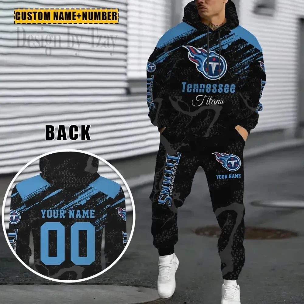 Tennessee Titans Combo Hoodie And Sweatpants Gift For Fan AZHD1080