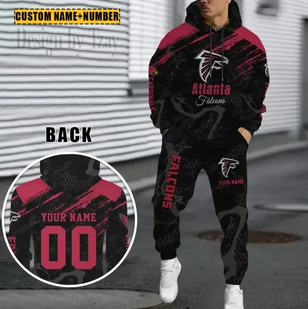 Atlanta Falcons Combo Hoodie And Sweatpants Gift For Fan AZHD1051
