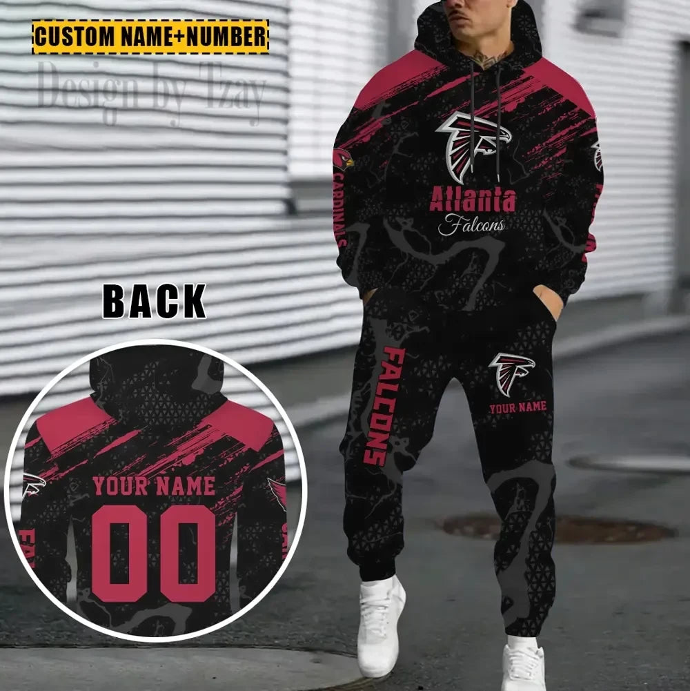 Atlanta Falcons Combo Hoodie And Sweatpants Gift For Fan AZHD1051