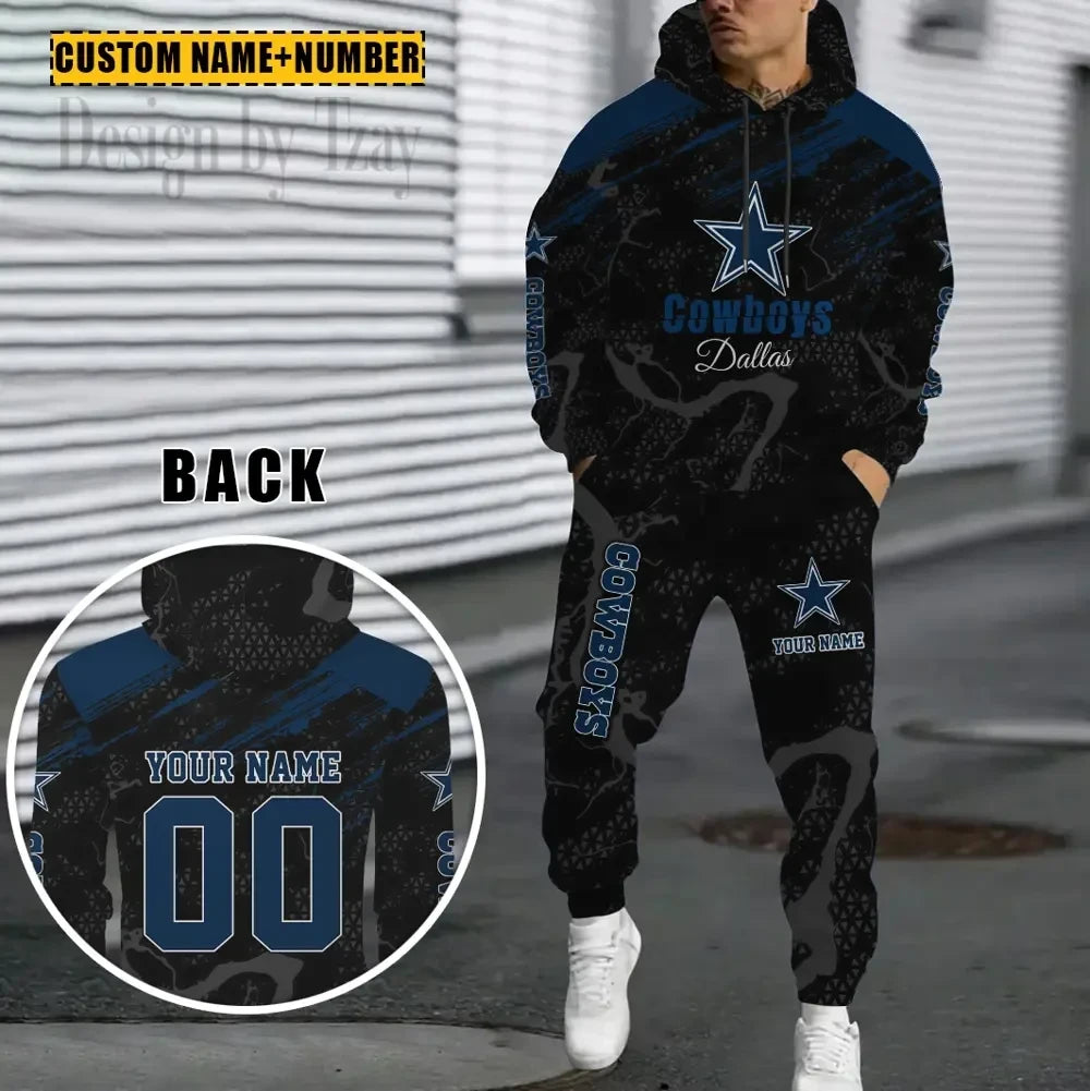 Dallas Cowboys Combo Hoodie And Sweatpants Gift For Fan AZHD1058