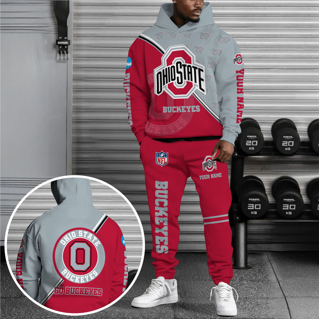 Ohio State Buckeyes Hoodie Sweatpants Custom Your Name Sport Gifts ETRG-62998